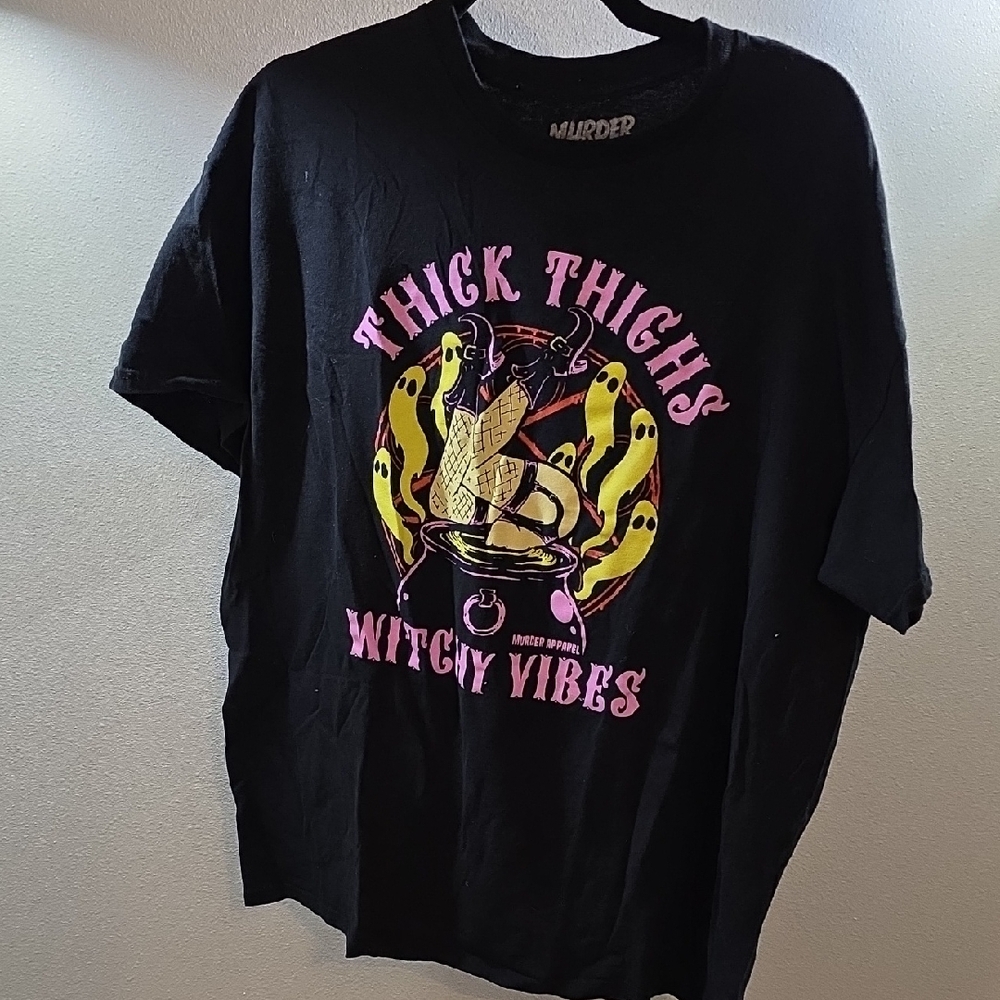 Black Graphic Tee - Witchy Vibes